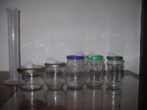 préparation des bocaux pour culture liquide